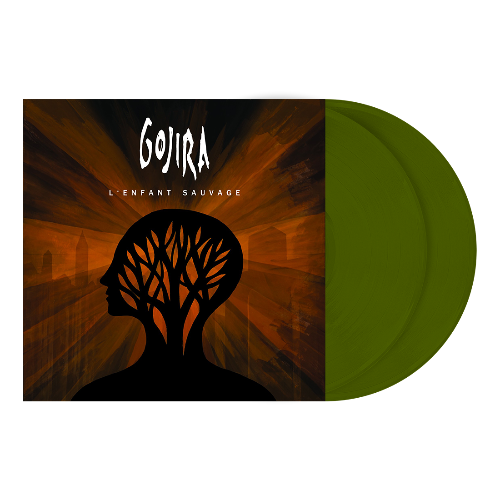 Gojira - L'enfant Sauvage album cover and 2LP green vinyl.
