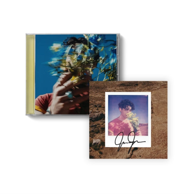 Joe Jonas "Music For People Who Believe In Love" CD album cover shown with an autographed photo insert of Joe Jonas