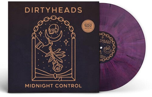 Dirty Heads 'Midnight Control' album cover shown with a purple vinyl record