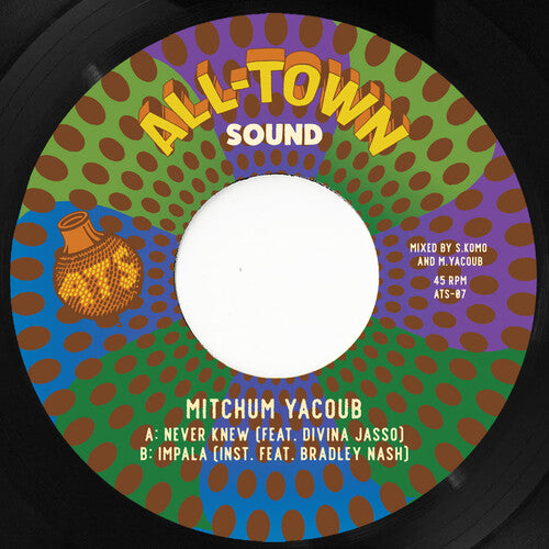 Mitchum Yacoub "Never Knew" 7 inch record label