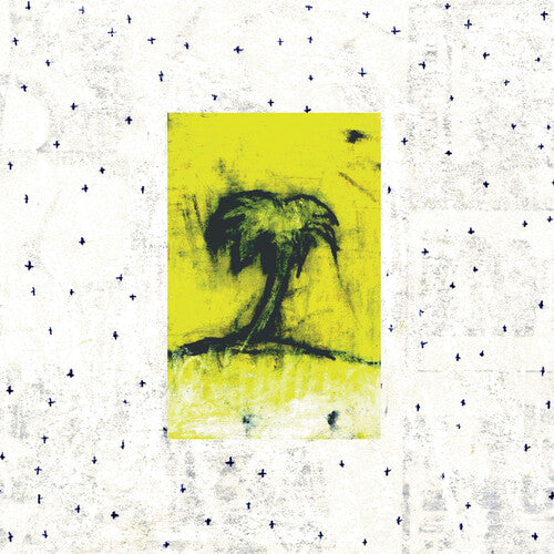 Songs: Ohia "Impala" album cover featuring abstract art with a yellow square and black shapes on a textured white background