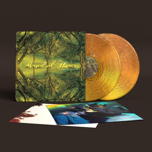Band of Horses - Everything All the Time album cover and 2LP gold vinyl