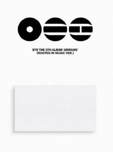 Album cover with BTS logo and text on a white background