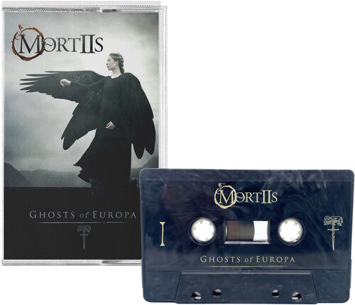 Mortiis - Ghosts of Europa cassette cover with marble blue cassette shown