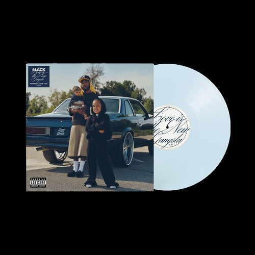 6lack - Love Is The New Gangsta album cover and clear vinyl
