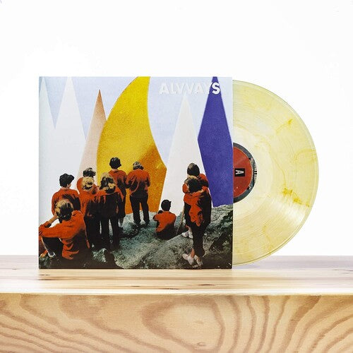 Alvvays - Antisocialites album cover and translucent yellow splatter vinyl.