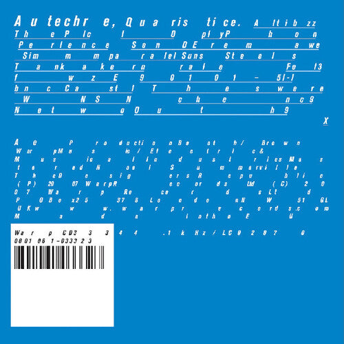 Autechre - Quaristice album cover.