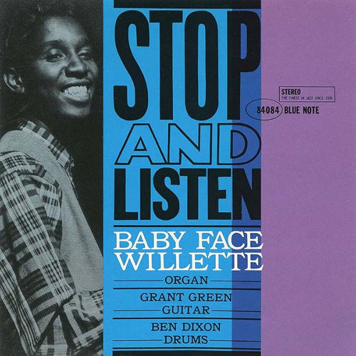 Baby Face Willette - Stop and Listen album cover.