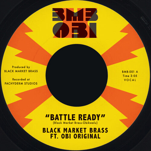 Black Market Brass & Obi Original - Battle Ready 7" single label.