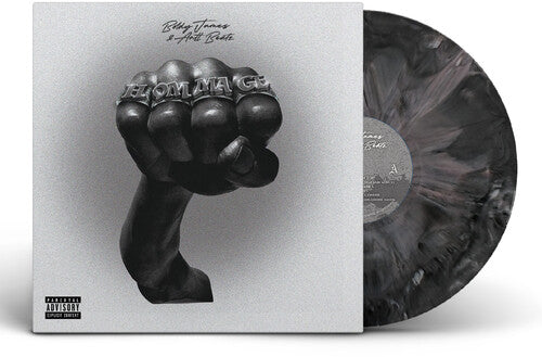 Boldy James - Hommage album cover and grey marble vinyl.