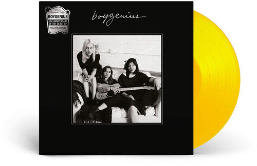 boygenius - boygenius album cover and yellow vinyl.