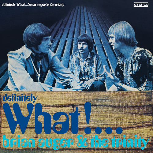 Brian Auger & The Trinity - Definitely What! album cover.
