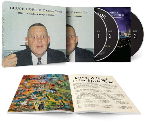 Bruce Hornsby - Spirit Trail: 25th Anniversary Edition CD jacket, 3 CD's, and booklet.