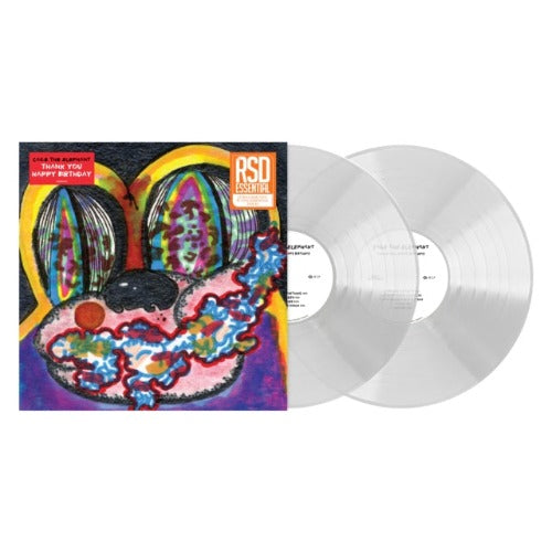 Cage the Elephant - Thank You Happy Birthday album cover and 2LP clear vinyl.