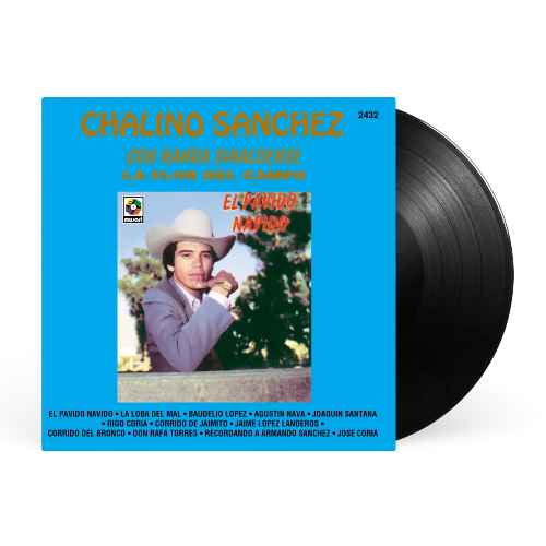 Chalino Sanchez - El Pavido Navido album cover and vinyl.