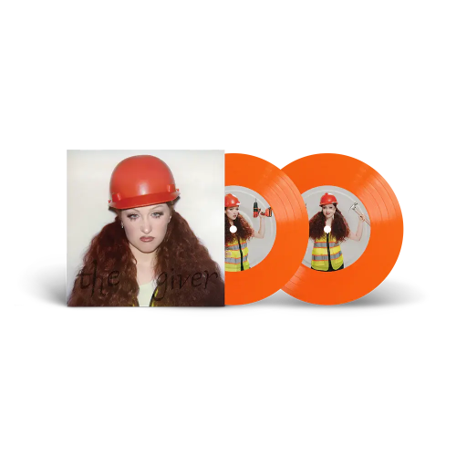 Chappell Roan - The Giver construction worker edition, indie exclusive orange 7" vinyl.