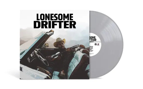 Charley Crockett - Lonesome Drifter alternate album cover and silver vinyl.
