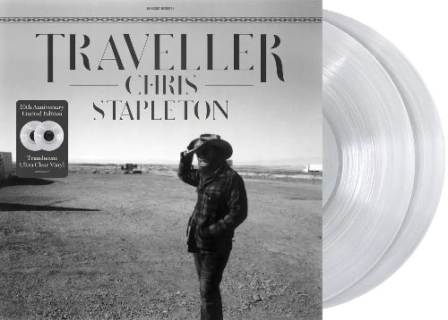 Chris Stapleton - Traveller album cover and 2LP clear vinyl.