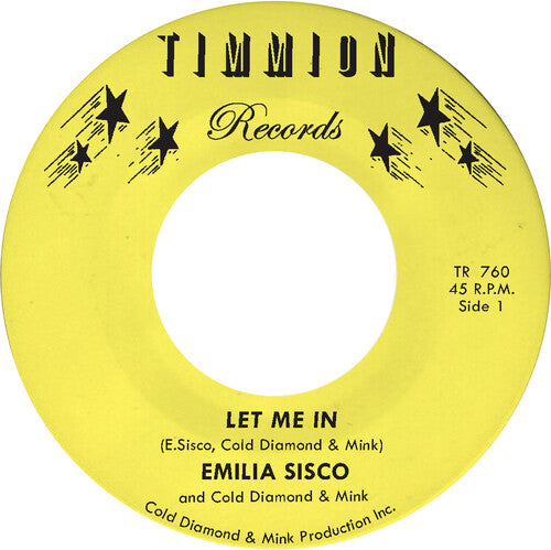 Cold Diamond & Mink & Emilia Sisco - Let Me In 7" label.