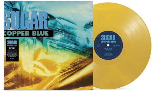 Sugar - Copper Blue album cover and yellow vinyl