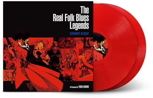 Seatbelts - Cowboy Bebop: The Real Folk Blues Legends album cover and 2LP red vinyl.
