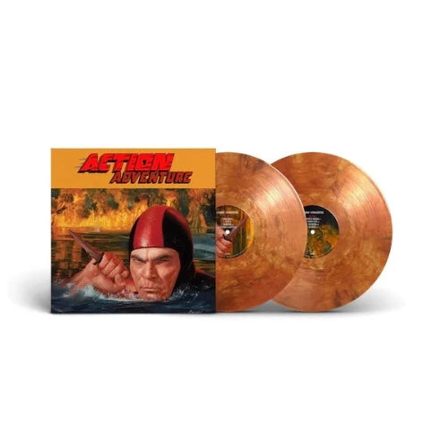 DJ Shadow - Action Adventure album cover and 2LP copper vinyl.
