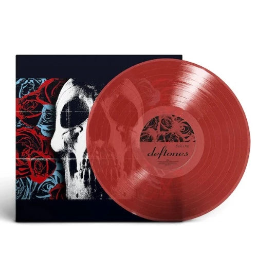 Deftones - Deftones album cover and ruby red vinyl.