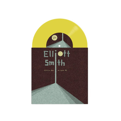 Elliott Smith - Division Day 7" single cover and yellow vinyl