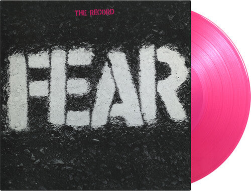 Fear - The Record album cover and pink vinyl.