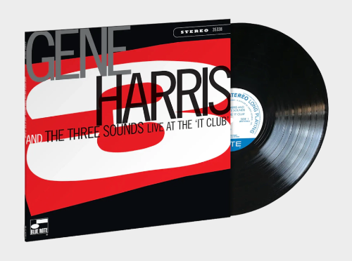 Gene and the Three Sounds Harris - Live at the 'It Club' album cover and vinyl.