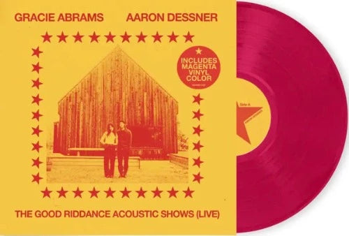 Gracie Abrams - Good Riddance Acoustic Shows (Live) album cover and magenta vinyl.