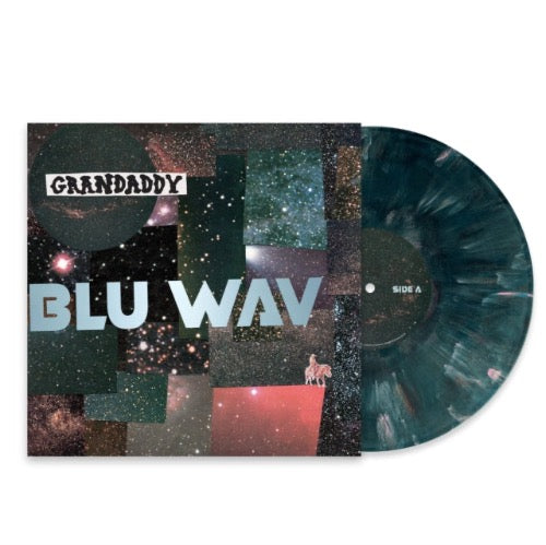 Grandaddy - Blu Wav album cover and nebula vinyl.
