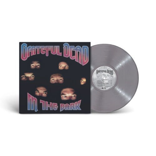 Grateful Dead - In The Dark album cover and silver vinyl.