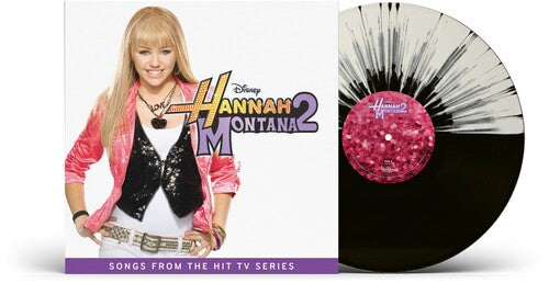 Hannah Montana - Hannah Montana 2 album cover and black/white splatter vinyl