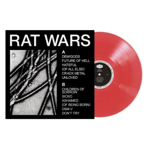 Health - Rat Wars album cover and red vinyl.