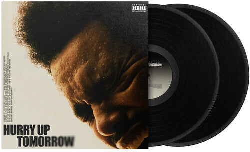 The Weeknd - Hurry Up Tomorrow album cover and 2LP black vinyl.
