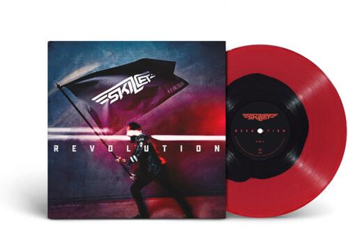 Skillet - Revolution album cover and Black in Red Vinyl.