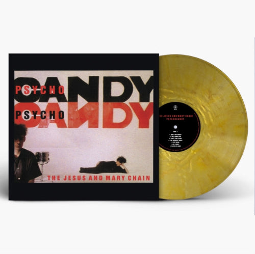 Jesus & Mary Chain - Psychocandy album cover and gold vinyl.