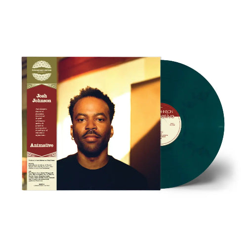 Josh Johnson - Animative album cover and blue vinyl