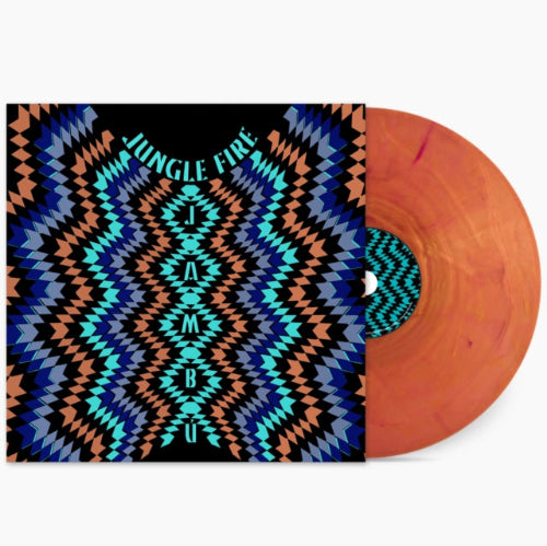 Jungle Fire - Jambu album cover and copper vinyl.
