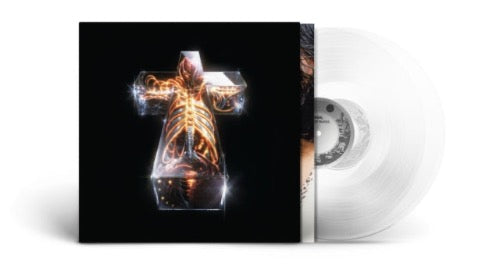 Justice - Hyperdrama album cover and 2LP clear vinyl.