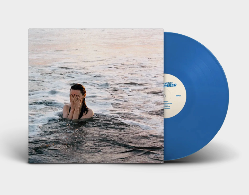 King Hannah - Big Swimmer album cover and blue vinyl.
