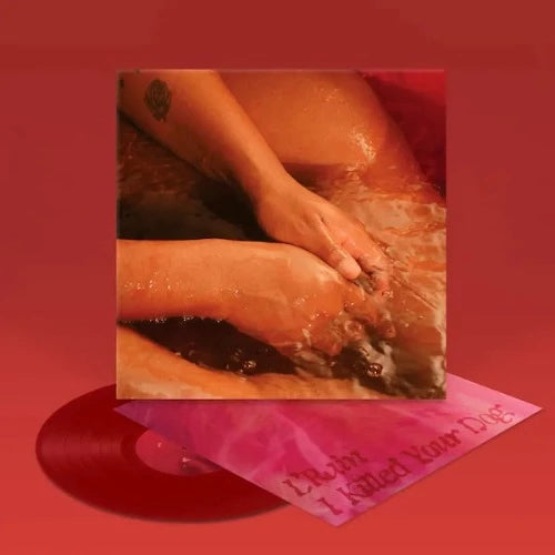 L’Rain - I Killed Your Dog album cover, insert, and red vinyl.