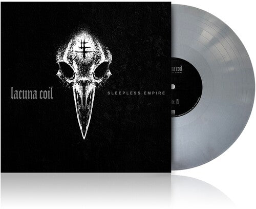 Lacuna Coil - Sleepless Empire album cover and grey vinyl.