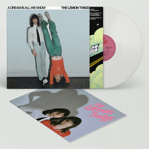 The Lemon Twigs - A Dream Is All We Know album cover, inserts, and white vinyl.