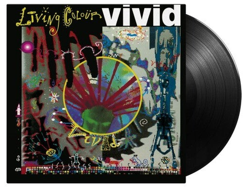 Living Colour - Vivid album cover and black vinyl.