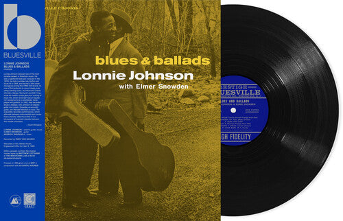 Lonnie Johnson - Blues and Ballads album cover and vinyl.