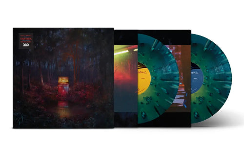 Lord Huron - The Cosmic Selector Vol. 1 album cover and glow-in-the-dark splatter vinyl.