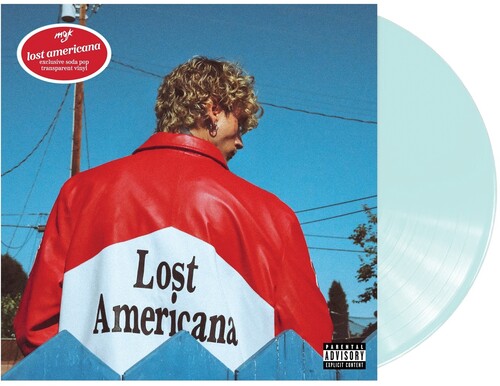 Machine Gun Kelly - Lost Americana album cover and coke bottle clear vinyl.