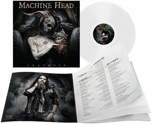 Machine Head - Unatoned album cover and clear vinyl.